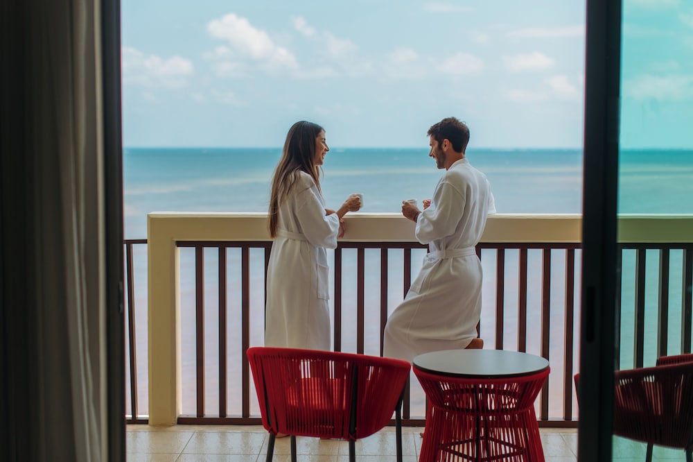 Preferred Club Junior Suite Ocean Front Double del hotel Dreams Puerto Morelos Resort & Spa - All Inclusive. Foto 5