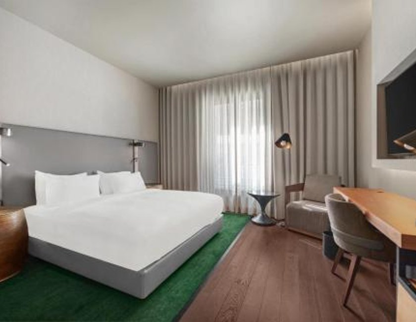 Habitación con cama extragrande - Adaptada para personas de movilidad reducida del hotel Hilton Porto Gaia