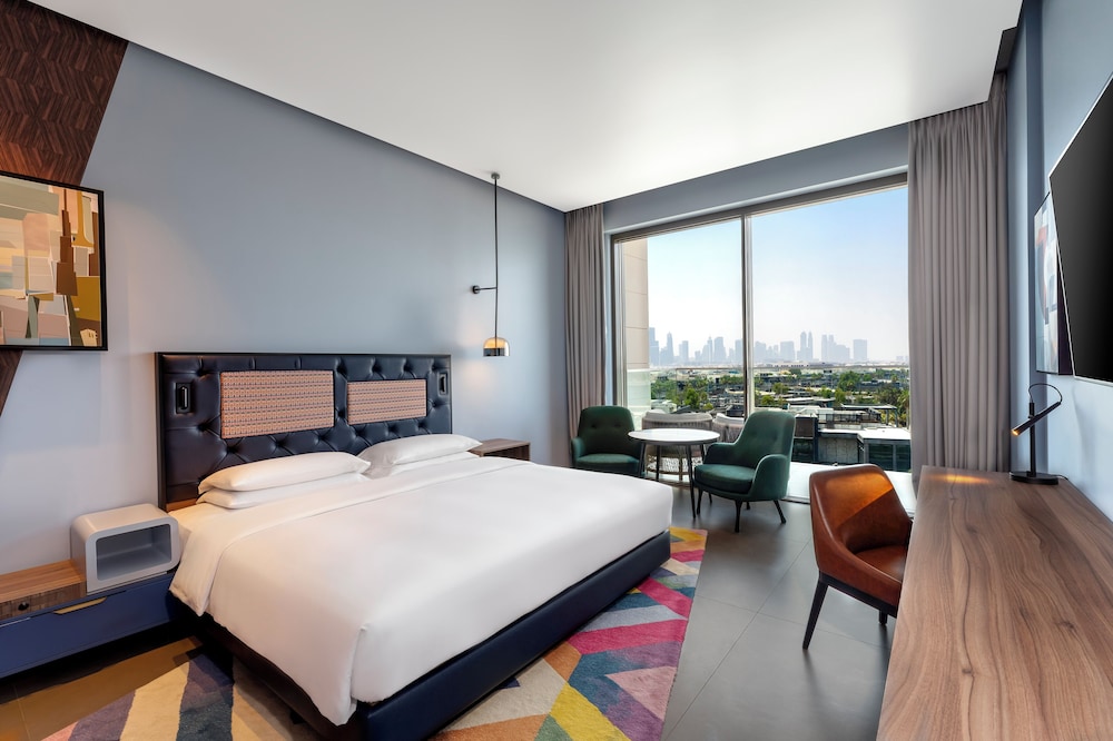 1 Cama King Size con Vistas al Horizonte y Balcón del hotel Hyatt Centric Jumeirah Dubai