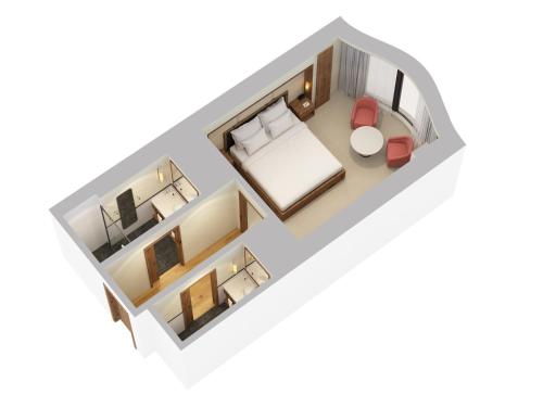 Habitación Deluxe City con cama extragande del hotel Pendry Manhattan West. Foto 2