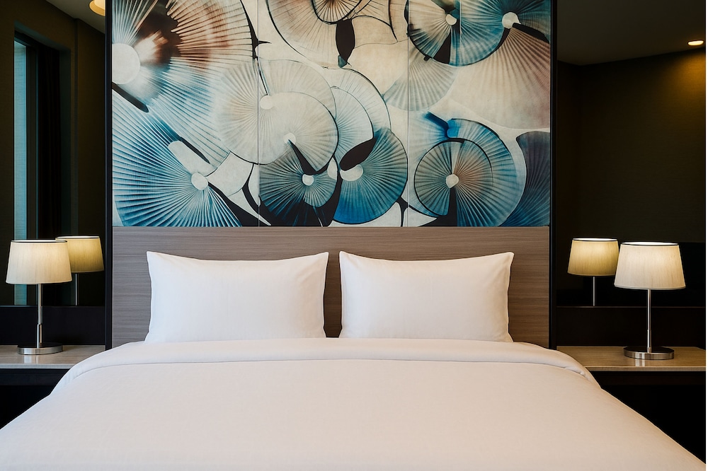 Habitación Ejecutiva con 1 cama king - size del hotel Grand Mercure Business Bay. Foto 1