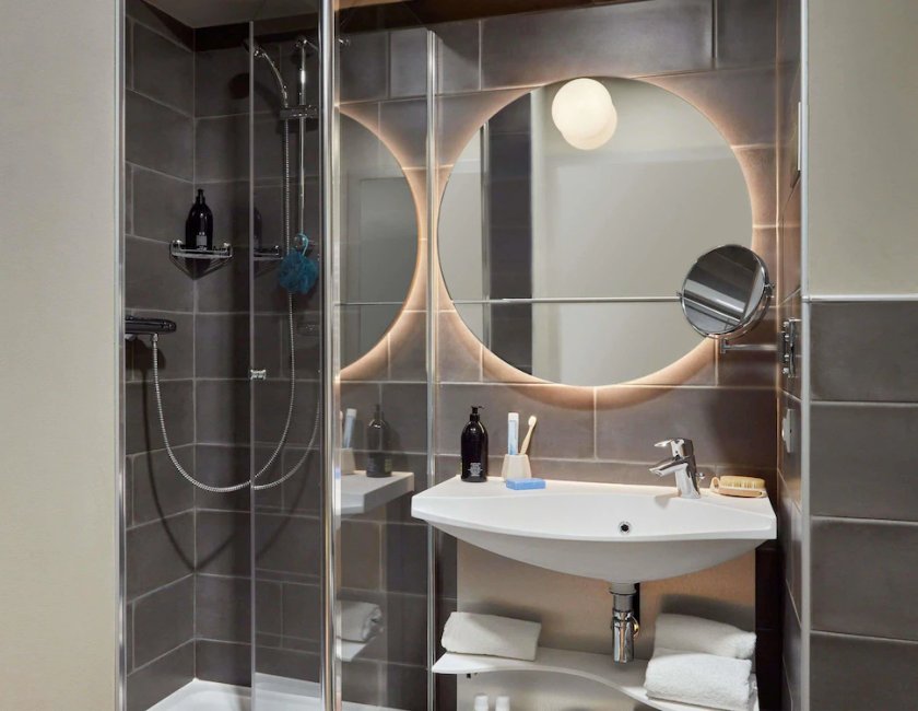 Estudio 2 Camas individuales kitchenette del hotel Aparthotel Adagio Paris Suresnes Longchamp. Foto 11