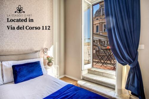 Habitación Doble con balcón - Edificio anexo, Via del Corso 112 del hotel 55 Fifty Five. Foto 1