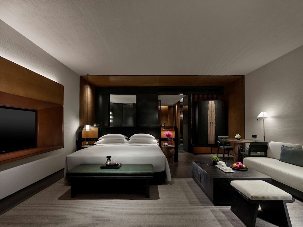 Habitación, 1 cama de matrimonio grande (Dream Valley Cliff) del hotel Banyan Tree Nanjing Garden Expo. Foto 2