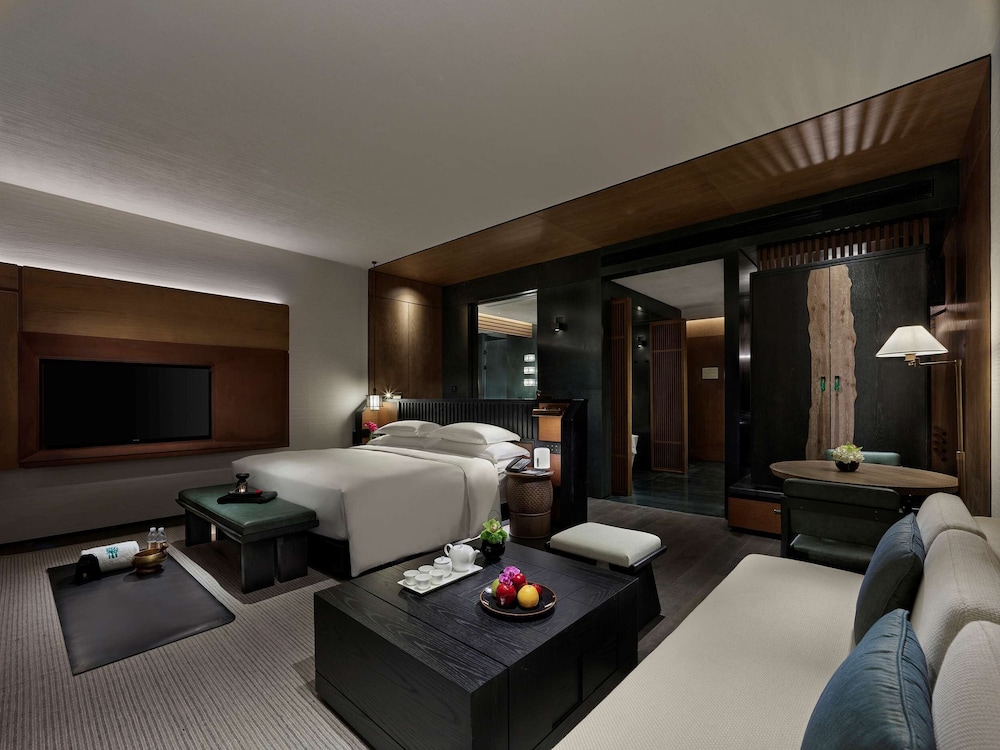 Habitación, 1 cama de matrimonio grande (Wellbeing Cliff) del hotel Banyan Tree Nanjing Garden Expo. Foto 5
