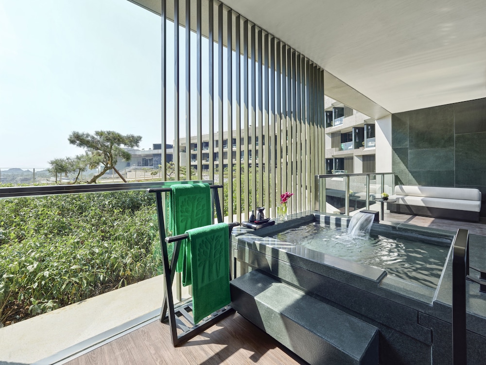 Suite, terraza (Cloud Cliff) del hotel Banyan Tree Nanjing Garden Expo. Foto 5