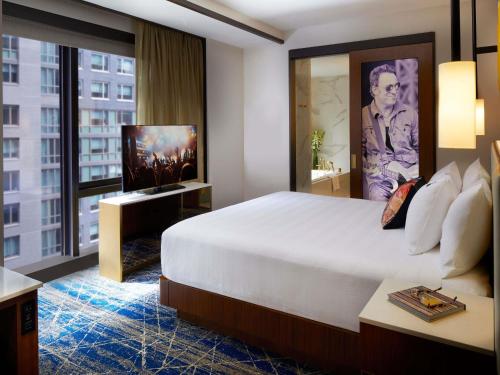 Estudio Doble con balcón - cama grande del hotel Hard Rock Hotel New York