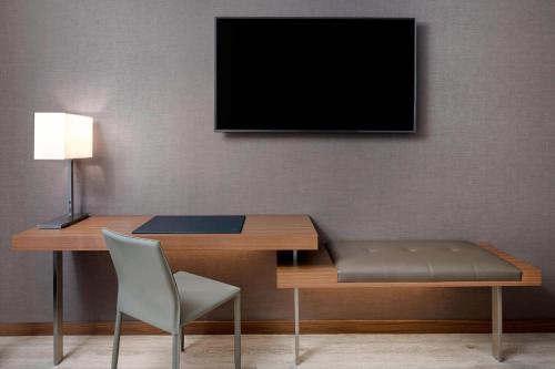 Habitación con cama extragrande, vistas al río y bañera adaptada - Adaptada para personas con movilidad reducida del hotel AC Hotel by Marriott New York Downtown. Foto 1