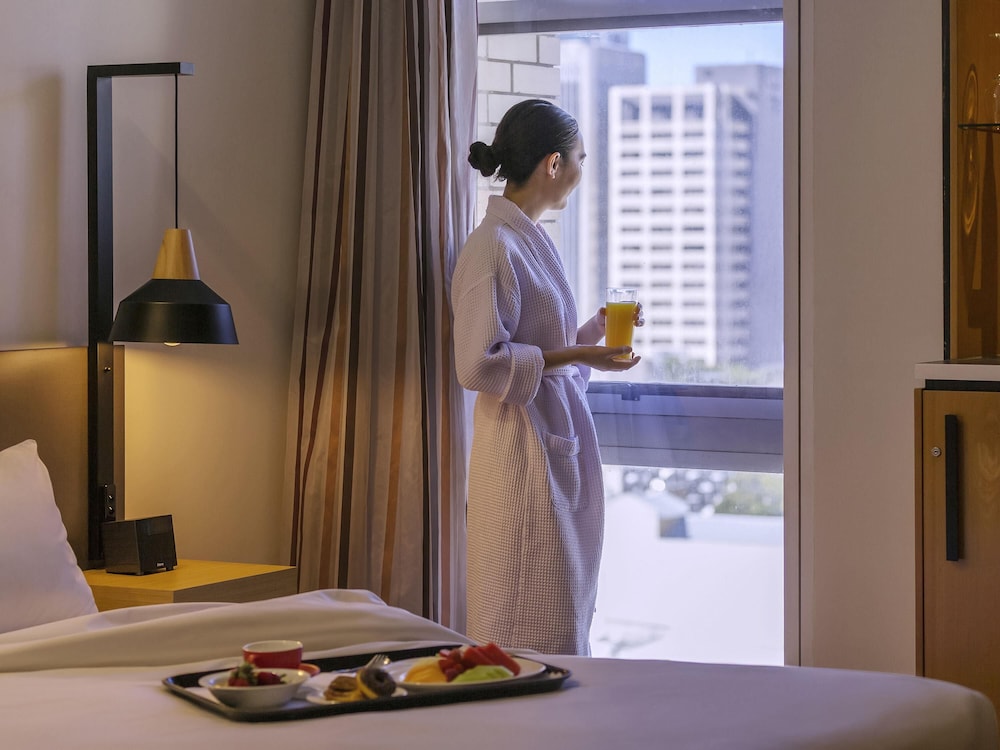 Habitación Deluxe Esquina 1 Cama Queen del hotel Mercure Brisbane King George Square