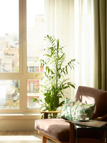 Habitación Doble Superior con vistas a la ciudad - 1 o 2 camas del hotel Casual Kubic Athens. Foto 12