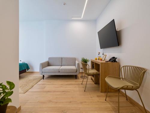 Habitación doble Lujo Vista Patio 2 Camas individuales del hotel Emete by AirNest. Foto 2