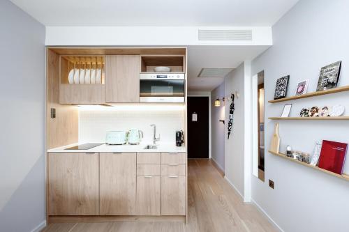 Estudio Con Cocina 1 Cama queen Vista ciudad del hotel Wilde s, London, Paddington. Foto 1