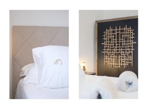 Habitación con cama extragrande y vistas a la montaña del hotel Casa Serena 10. Foto 12