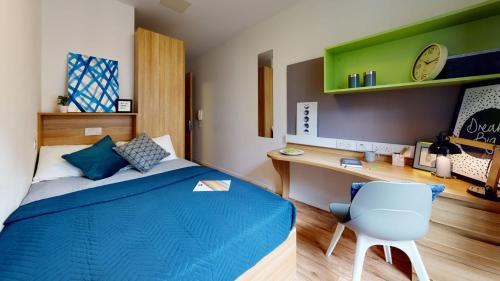 Habitación Individual con baño privado del hotel Raffles House Apartments - IQ Sterling Court