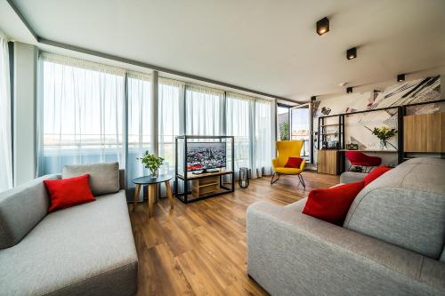 Suite de esquina con terraza del hotel Up Budapest. Foto 4