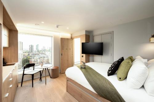 Estudio Doble del hotel Wilde Aparthotels by Staycity, Aldgate Tower Bridge