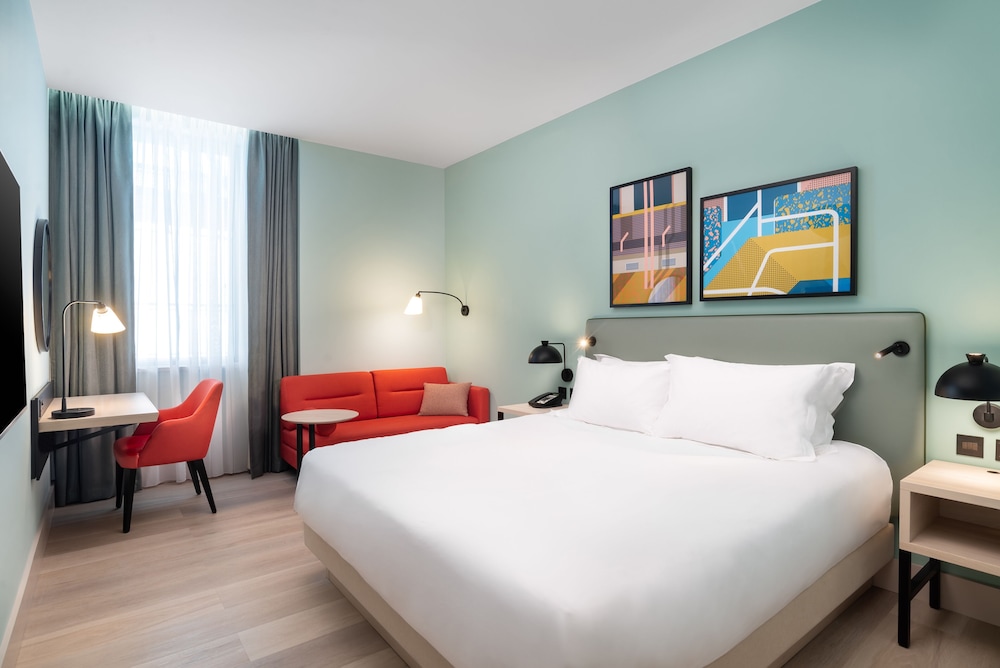 Habitación Premium, 1 cama de matrimonio grande, balcón del hotel Hyatt Place London City East. Foto 1