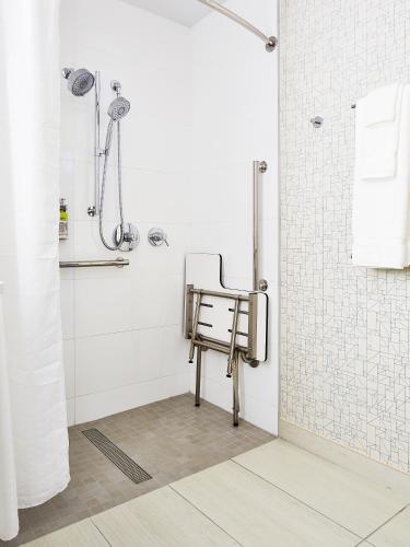 Habitación Doble con ducha a ras de suelo - adaptada para personas con discapacidad auditiva - 2 camas dobles del hotel Holiday Inn Express Nyc Brooklyn - Sunset Park, An Ihg. Foto 6