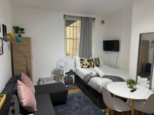 Estudio Sofá Cama incluido 1 Cama Individual kitchenette del hotel Holland Road Stays. Foto 7