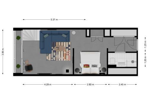 Loft de 1 dormitorio con patio del hotel Cityden Bolo District. Foto 9