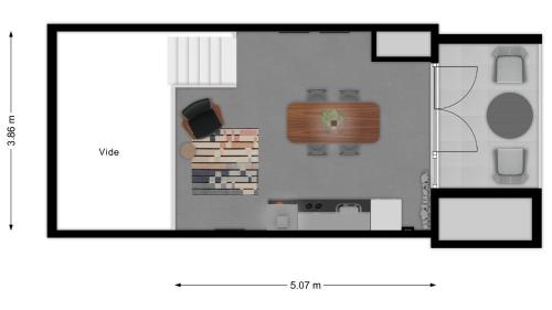 Loft de 1 dormitorio con patio del hotel Cityden Bolo District. Foto 10