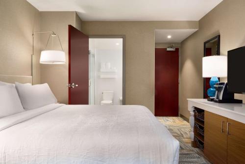Habitación King con balcón del hotel Hilton Garden Inn New York Times Square South. Foto 3
