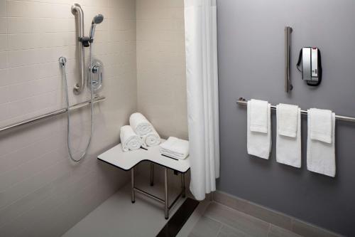 Habitación con cama extragrande y ducha a ras de suelo - Adaptada para personas con movilidad reducida del hotel Hyatt Place New York / Chelsea. Foto 3