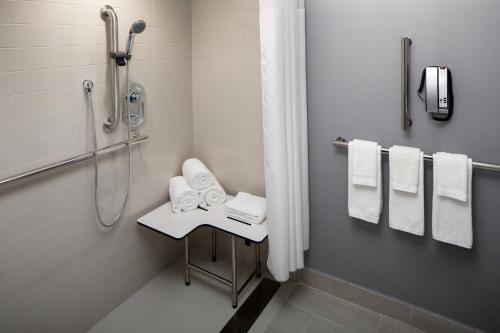 Habitación con cama extragrande y ducha a ras de suelo - Adaptada para personas con movilidad reducida del hotel Hyatt Place New York / Chelsea. Foto 5