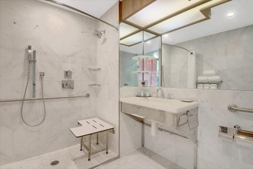 Habitación Deluxe con ducha accesible en silla de ruedas - 1 cama extragrande - Adaptada para personas con discapacidad/discapacidad auditiva - No fum del hotel Wyndham Garden Brooklyn Sunset Park. Foto 2