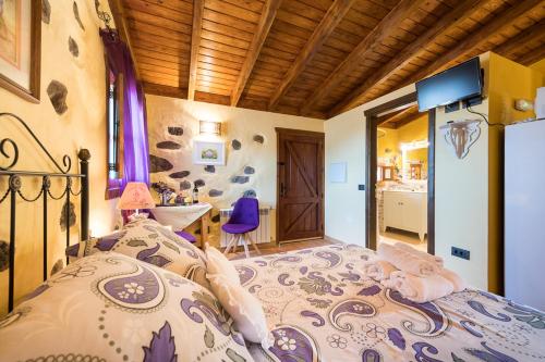 Habitación Doble con vistas al parque del hotel Finca Naturacanaria. Foto 35