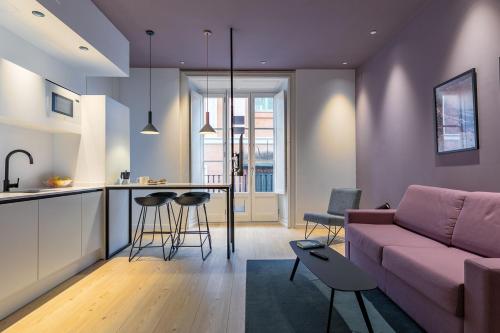 Apartamento Con Cocina 1 Cama queen 1 habitación Sofá Cama incluido del hotel Holiday Rentals Los Salados. Foto 2