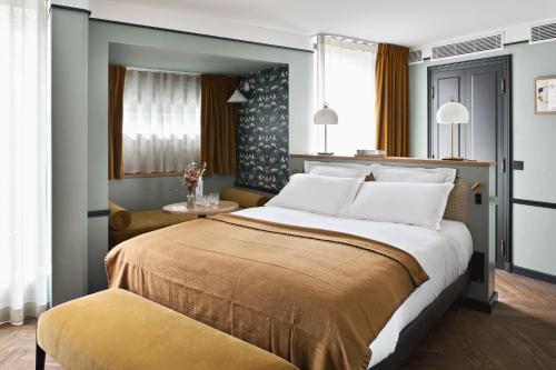Habitación Passiflore con balcón - 1 cama grande del hotel Hôtel Botaniste