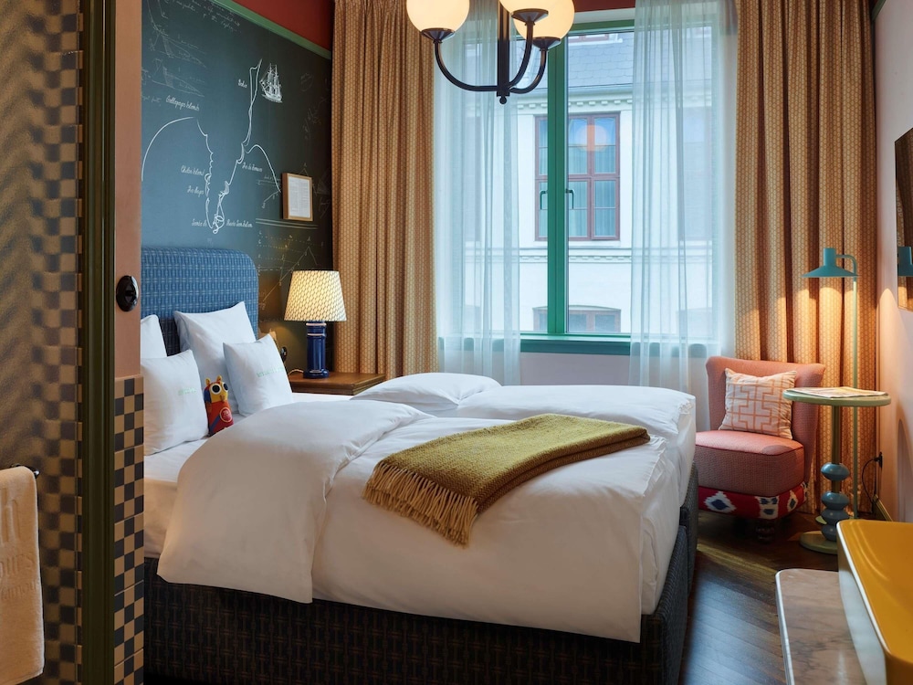 Grande con dos camas del hotel 25hours Indre By