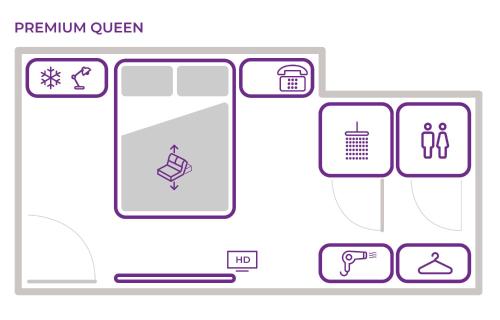 Habitación Premium con cama grande del hotel Yotel Edinburgh. Foto 5