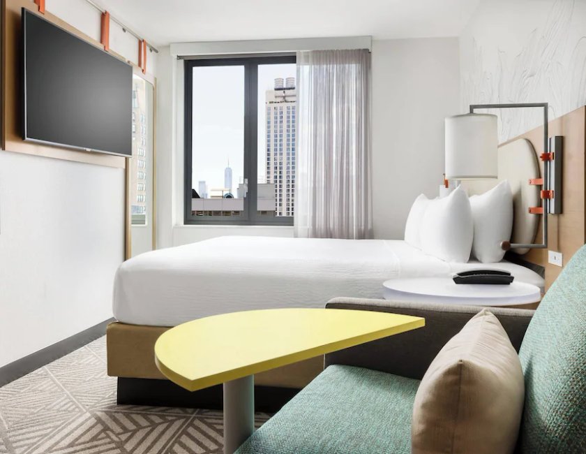 Estudio, 1 cama de matrimonio grande, vistas a la ciudad del hotel SpringHill Suites by Marriott New York Manhattan/Chelsea. Foto 3