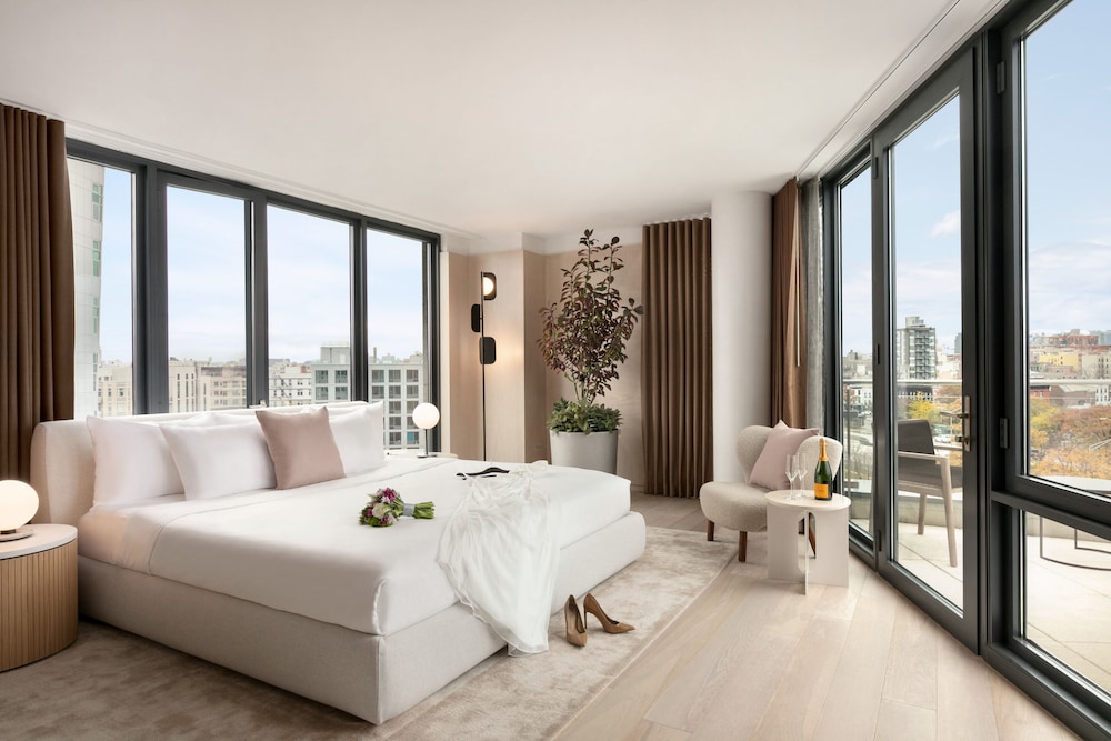 Suite, 1 dormitorio, balcón, vista a la ciudad del hotel Indigo Williamsburg - Brooklyn, An Ihg. Foto 3