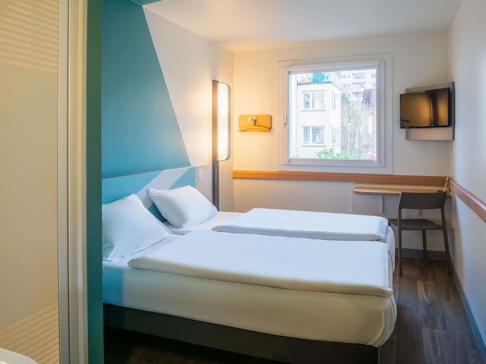 Habitación estándar con 2 camas individuales del hotel ibis budget Ulm City