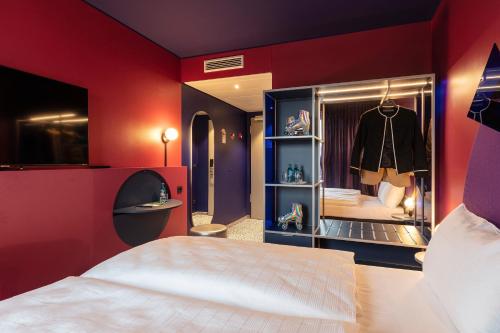 Habitación Doble Estándar del hotel Ibis Styles Muenchen Perlach. Foto 12