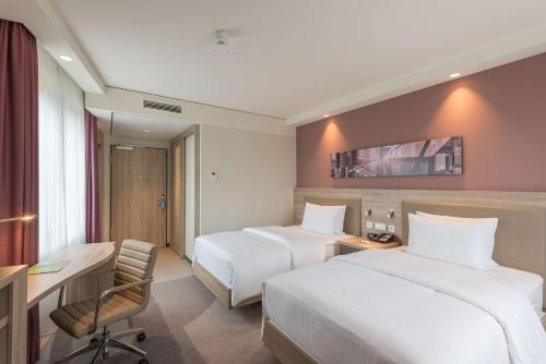 Habitación Doble - No fumadores - 2 camas del hotel Hampton By Hilton Frankfurt City Centre East