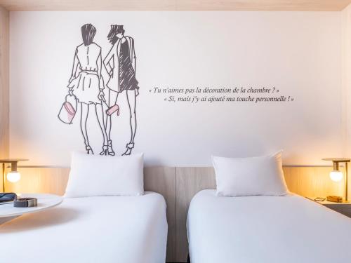 Habitación Estándar Accesible con 1 cama doble del hotel ibis Styles Sceaux Paris Sud. Foto 4