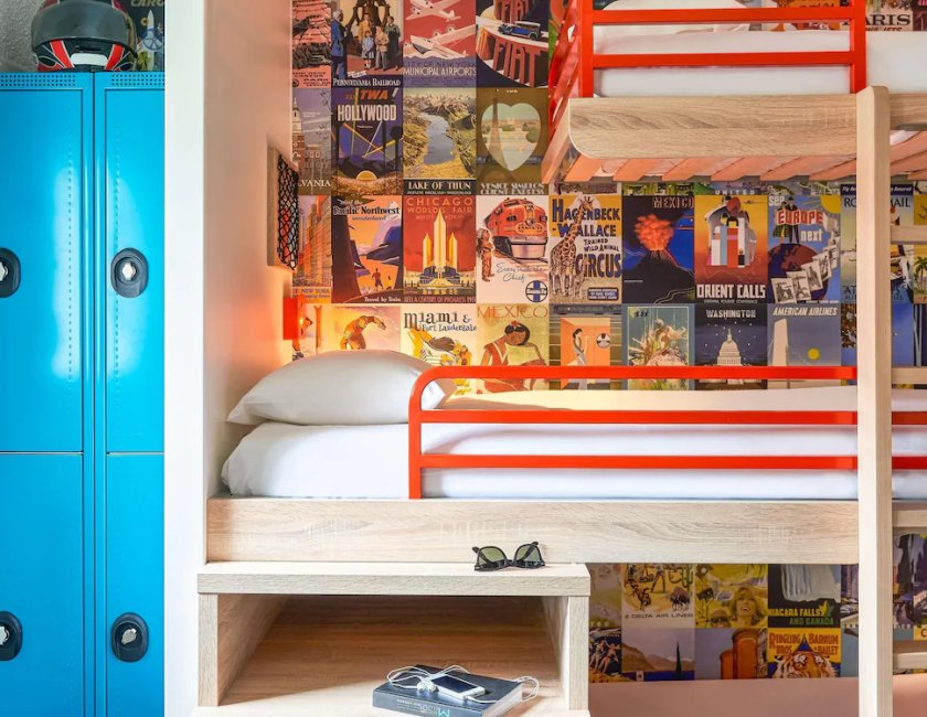 Habitación familiar, varias camas del hotel hotelF1 La Rochelle Angoulins. Foto 7