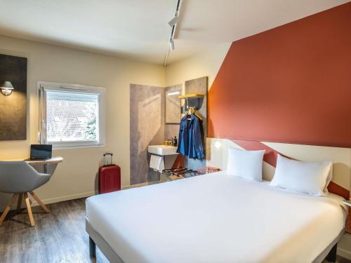 DOBLE - Habitación con una cama grande del hotel Ibis budget Haguenau Strasbourg Nord