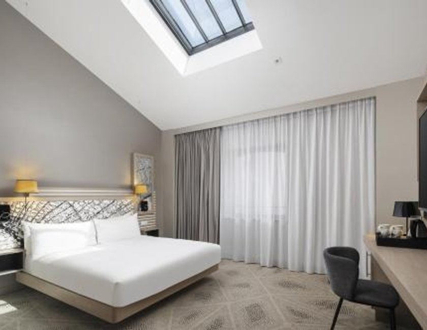 Deluxe King Skylight Room del hotel Hilton Garden Inn Paris La Villette. Foto 2