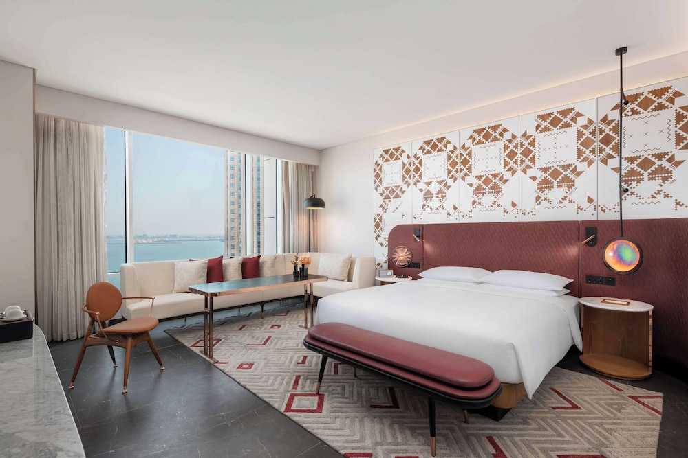 1 Cama King Deluxe con Vistas al Mar del hotel Andaz Doha, A Concept By Hyatt