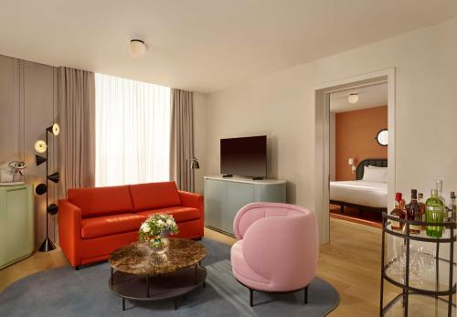 Suite de 1 dormitorio del hotel Art'otel London Battersea Power Station, Powered by Radisson Hotels