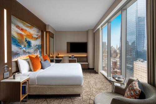 Habitación Skyline - Cama extragrande del hotel Courtyard by Marriott New York Manhattan/Midtown West