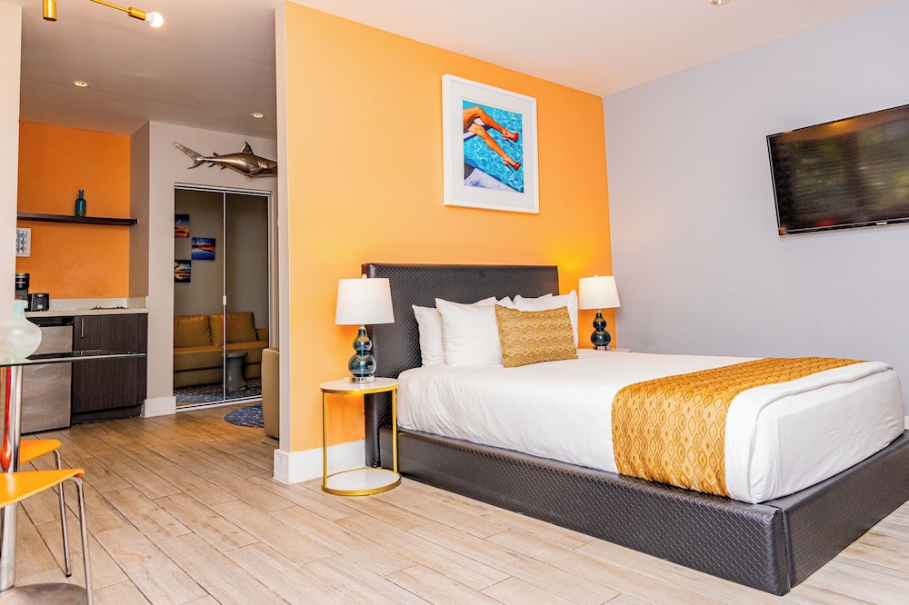 Estudio, 1 cama de matrimonio del hotel Oceanside and Suites