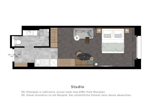 Estudio del hotel Adina Apartment Dusseldorf. Foto 6
