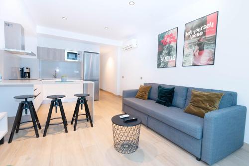 Apartamento Superior 1 habitación Vista ciudad Sofá Cama incluido 2 Camas individuales del hotel URBANSEA Las Palmas. Foto 14