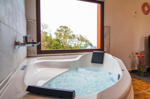 Habitación Doble Superior con vistas al jardín del hotel Finca El Pastel. Foto 5